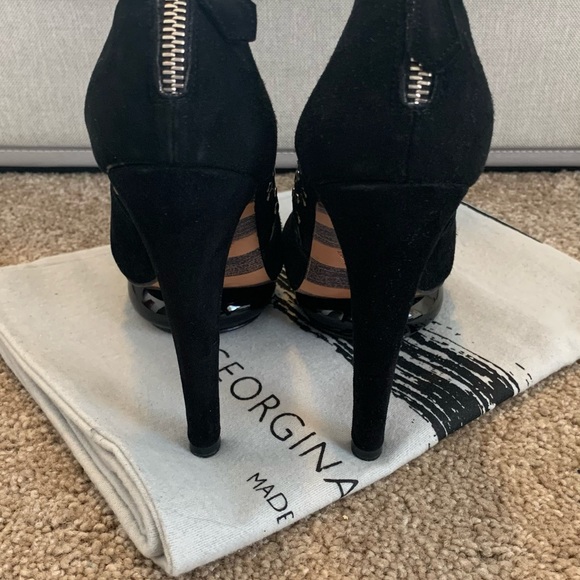 Georgia Goodman Black Dixon Suede Studs - Picture 4 of 7